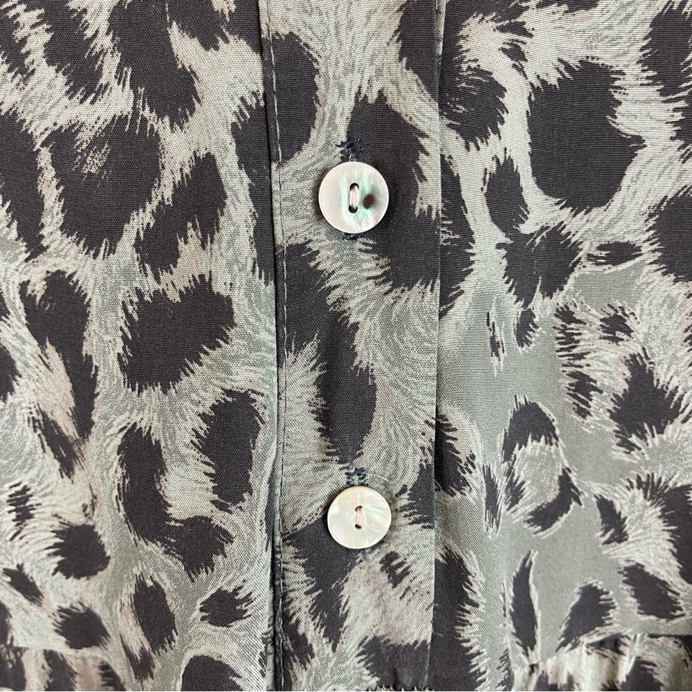 Made in Italy Leopard Print Tiered Maxi Dress Size L-XL - Picture 7 of 9